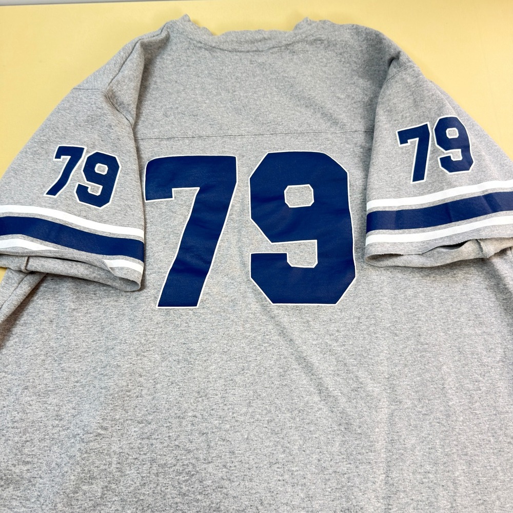 ESPN Football T-Shirt Mens XL Grey Excellent College GameDay 79 Jersey Style - Picture 2 of 10